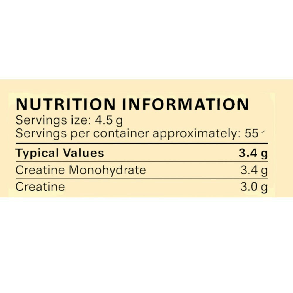 Micronised creatine powder