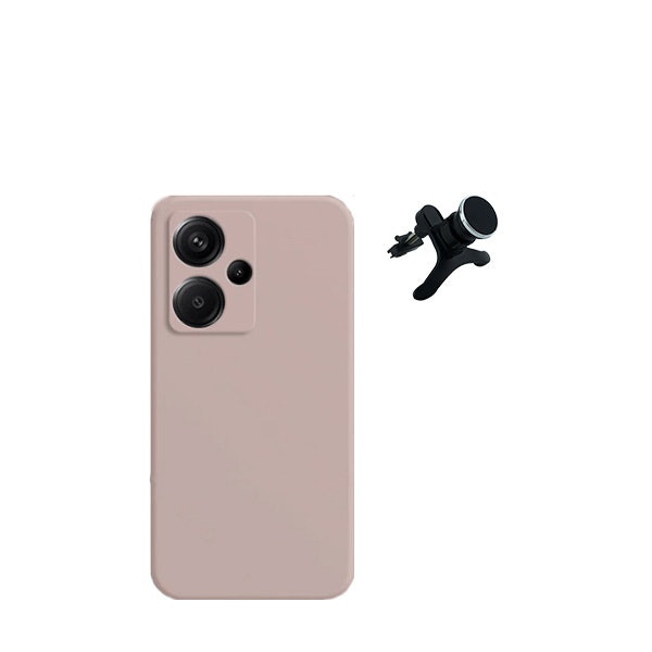 Funda de Silicona Líquida y Soporte Magnético Reforzado para Xiaomi Redmi Note 13 Pro+