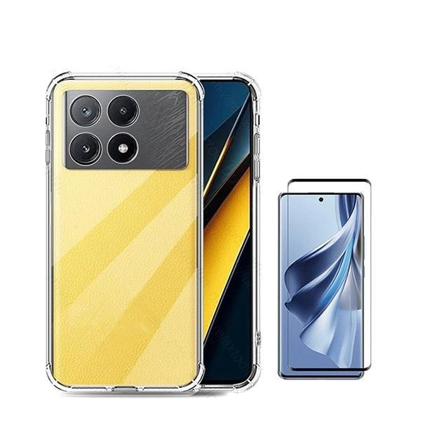 Case and Full Cover Glass for Poco X6 Pro 5G