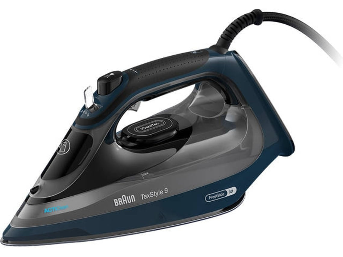 TexStyle 9 SI9682DB steam iron - 260 g/min steam boost - EloxalPlus soleplate