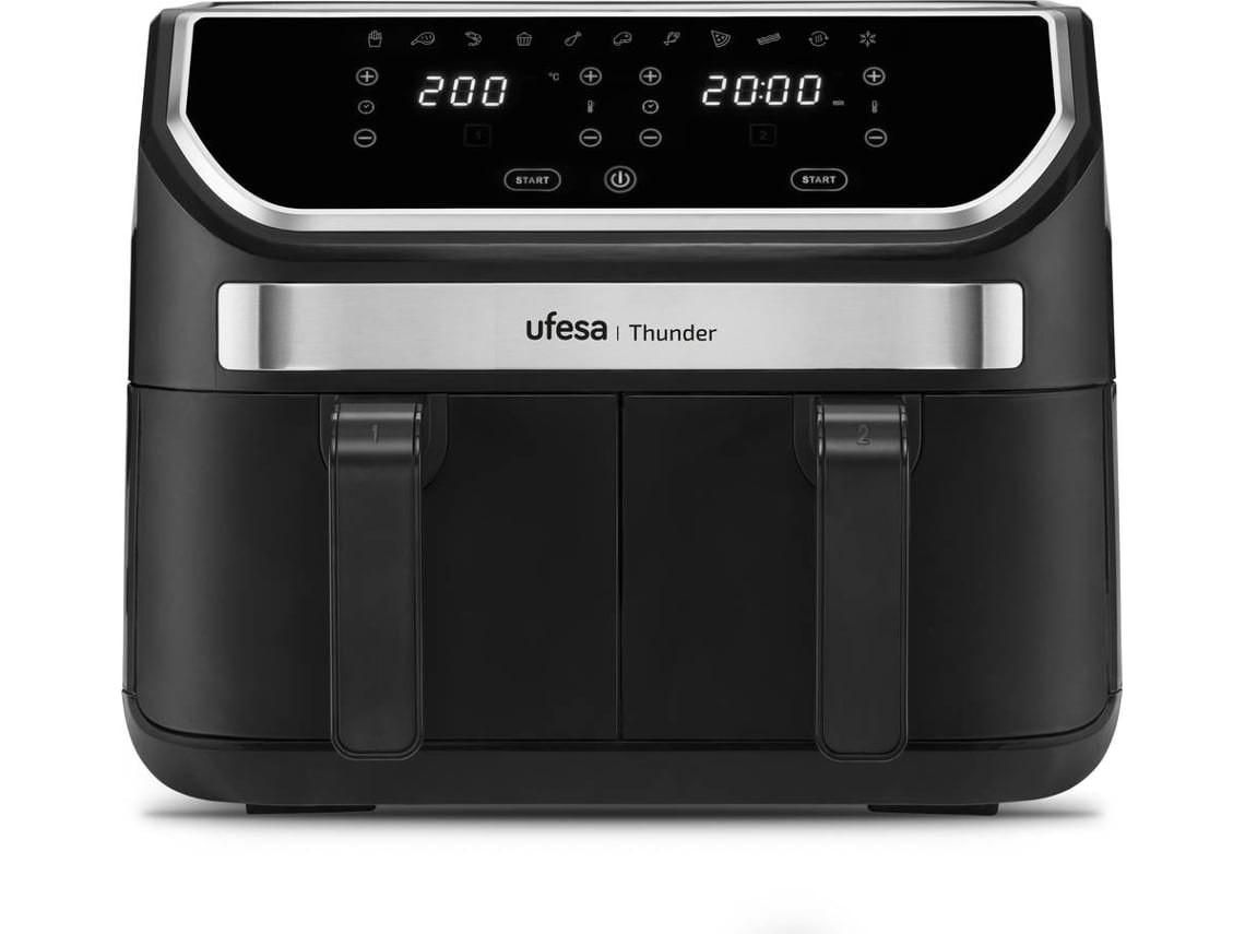 Freidora sin aceite UFESA Thunder 9 L 1700 W negra