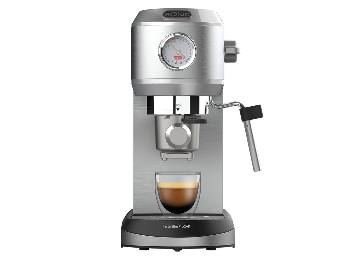 Cafetera manual Ce4523 20 bar inox compatible con cápsulas Nespresso