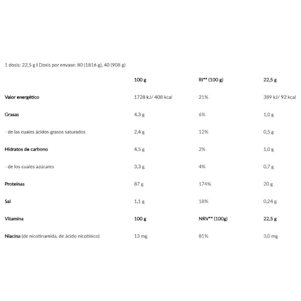 Iso Whey Platinum polvo de proteína de suero con creatina y L-glutamina