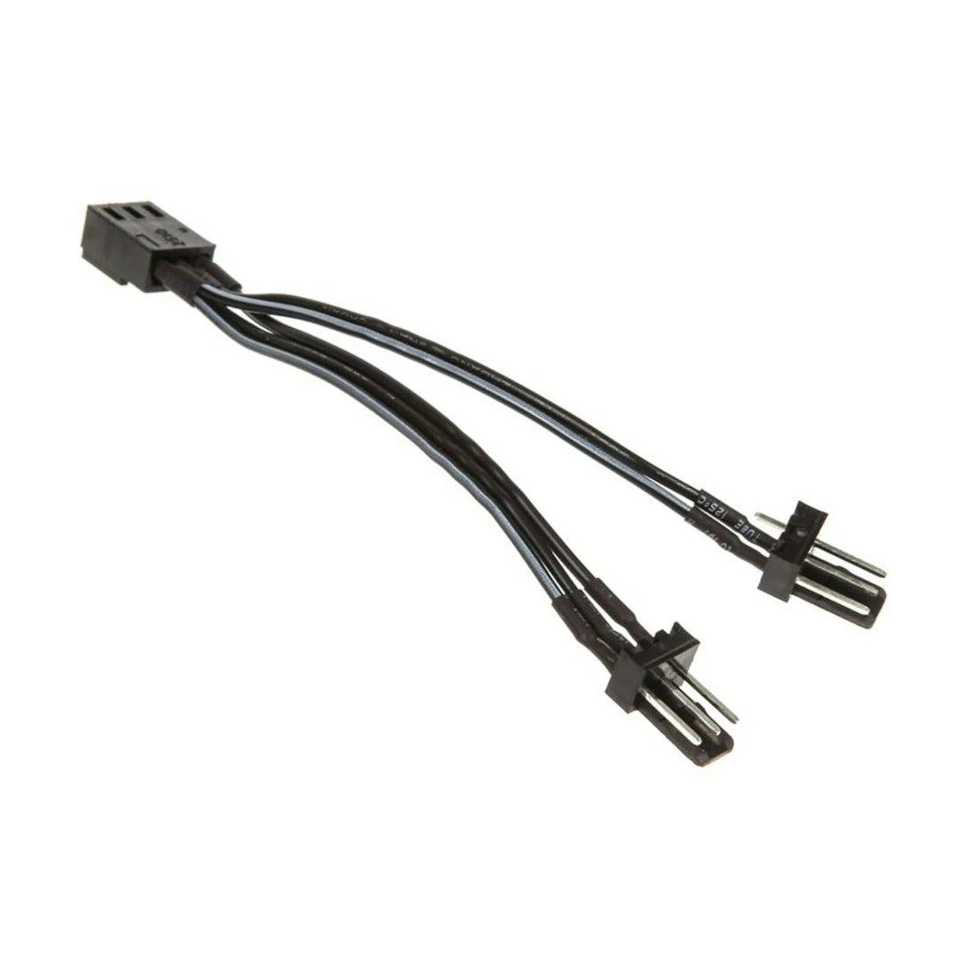 3‑pin female to 2x 3‑pin male fan splitter cable