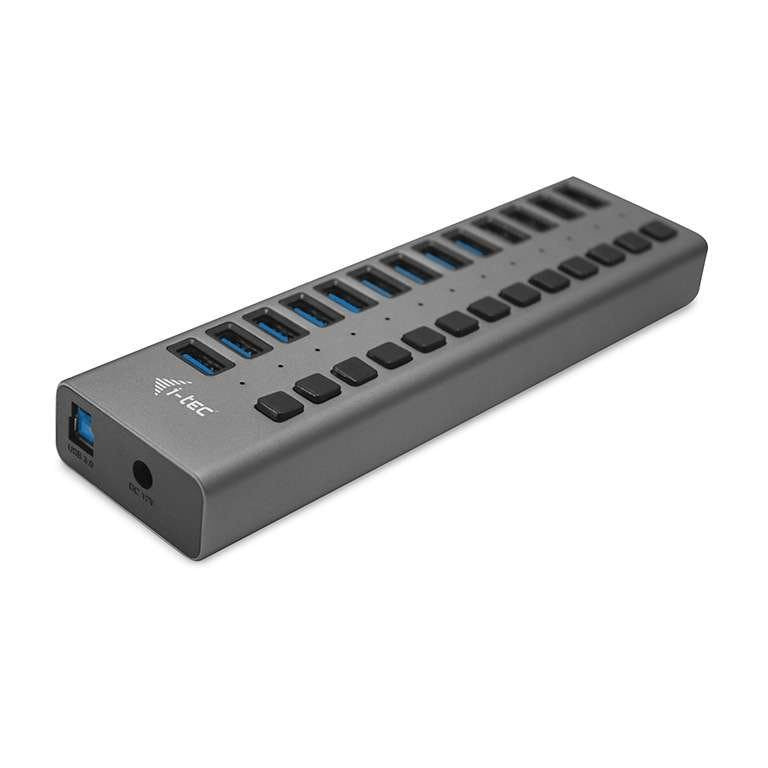 Hub de carga USB 3.0 de 13 puertos con adaptador de 60 W