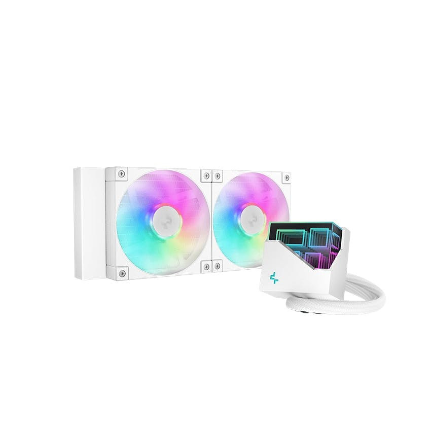 DEEPCOOL LT240 ARGB 240mm AIO Refrigeración Blanca