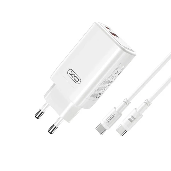 Cargador PD 65W CE17 con 2 puertos USB