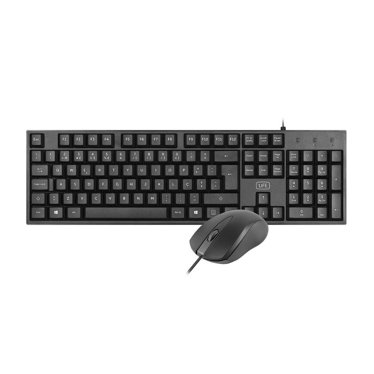 Kit Teclado y Ratón con Cable PT