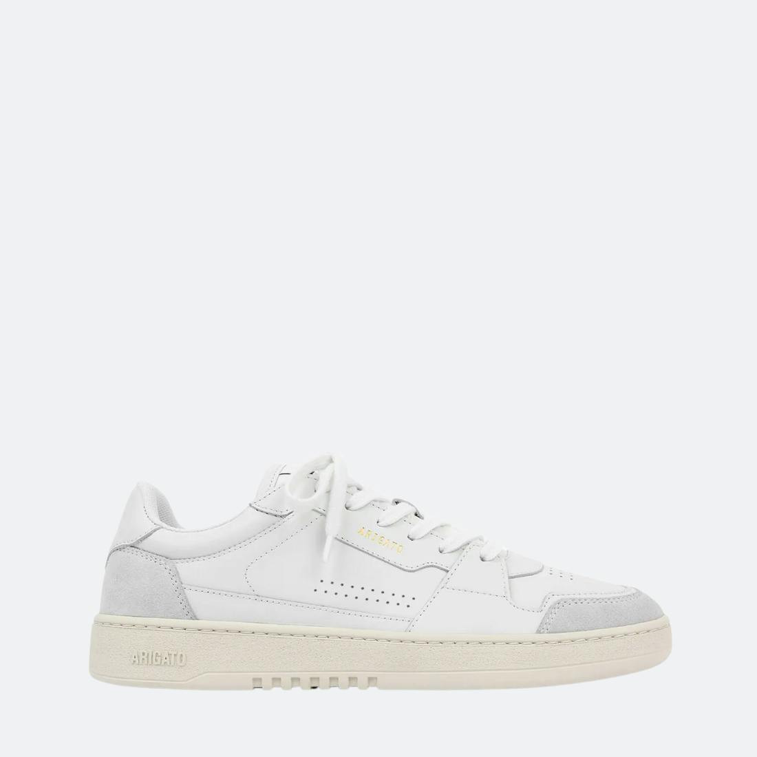 Dice leather sneakers with recycled rubber sole