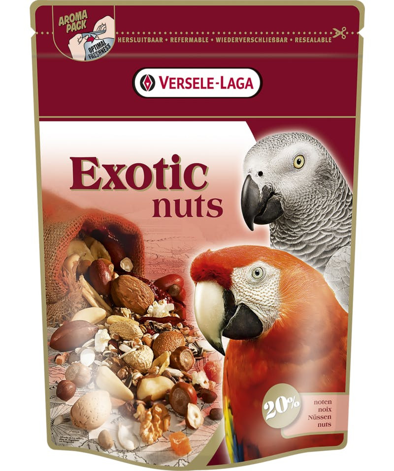 Exotic Nuts mezcla de semillas y frutos secos para loros 750 g