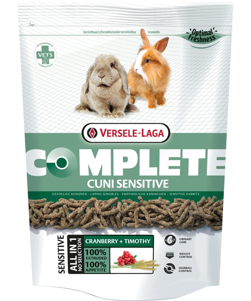 Cuni Sensitive alimento todo en uno para conejos enanos 500 g
