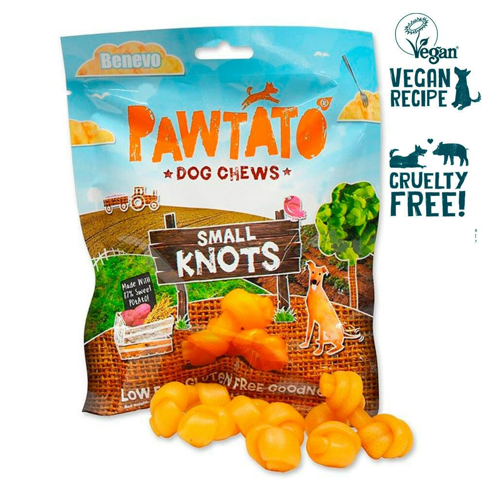 Pawtato Knots Vegetarian Dog Treats 150g