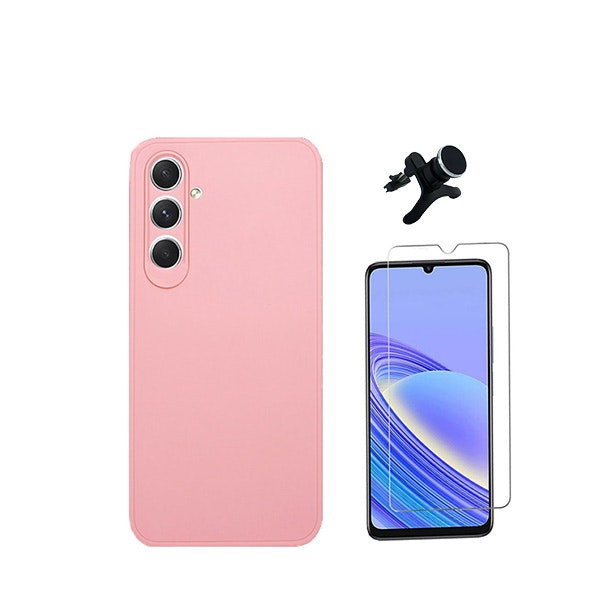 Kit de accesorios para Samsung Galaxy A05s: vidrio templado, funda y soporte magnético