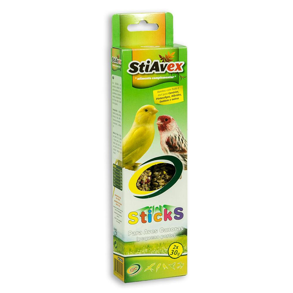 Barritas de fruta y miel para canarios y aves ornamentales 2x30 g