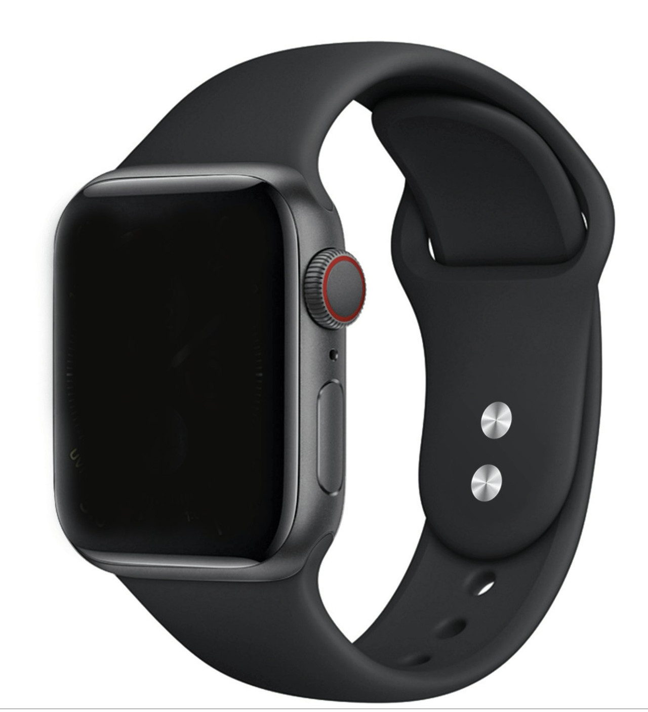 Correa SmoothSilicone compatible con Apple Watch Series 3 - Negro