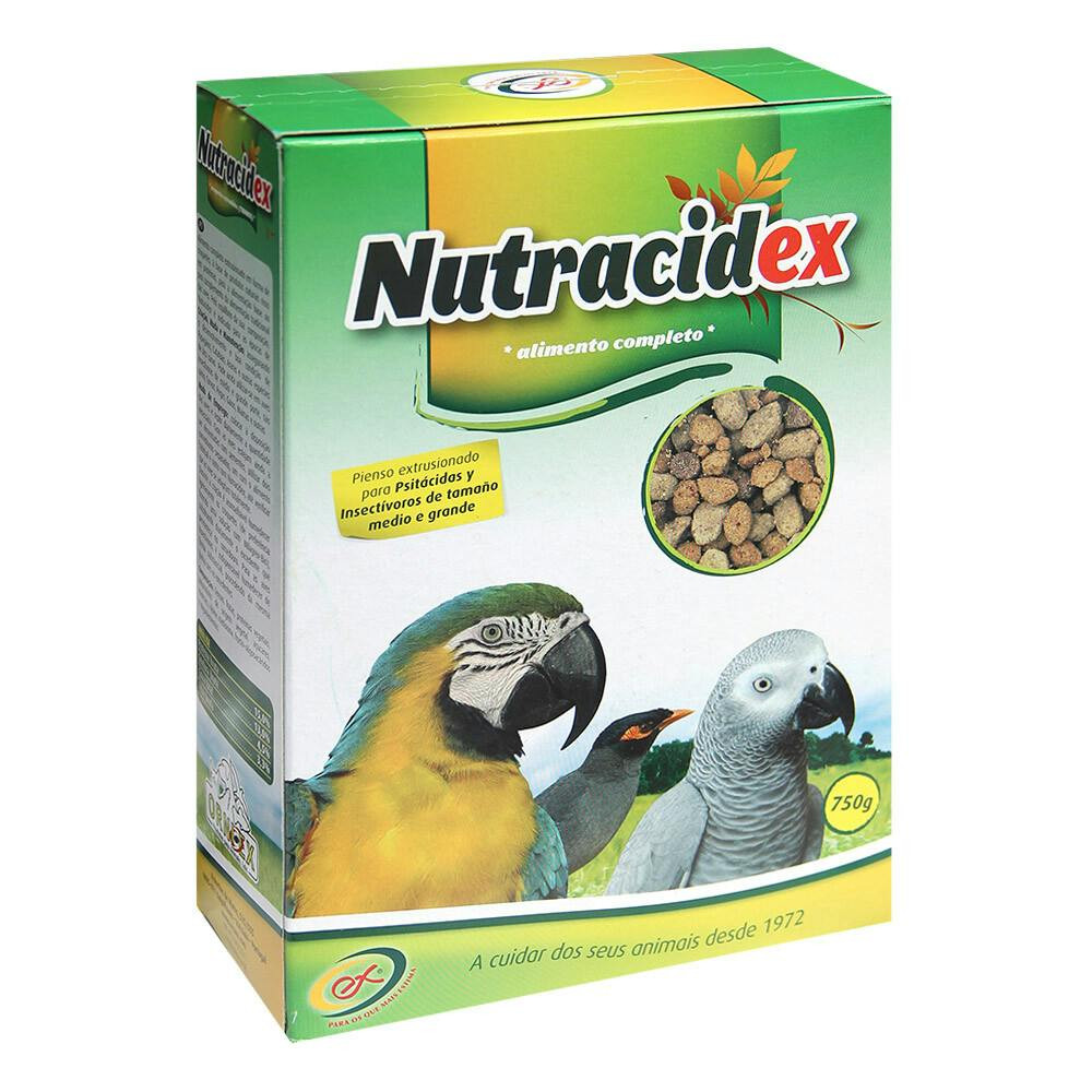 Nutracidex alimento extrusionado para aves de pico curvo