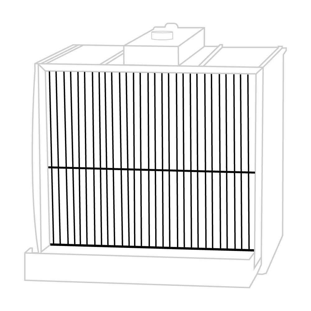 Panel frontal para enfermería de jaula de aves