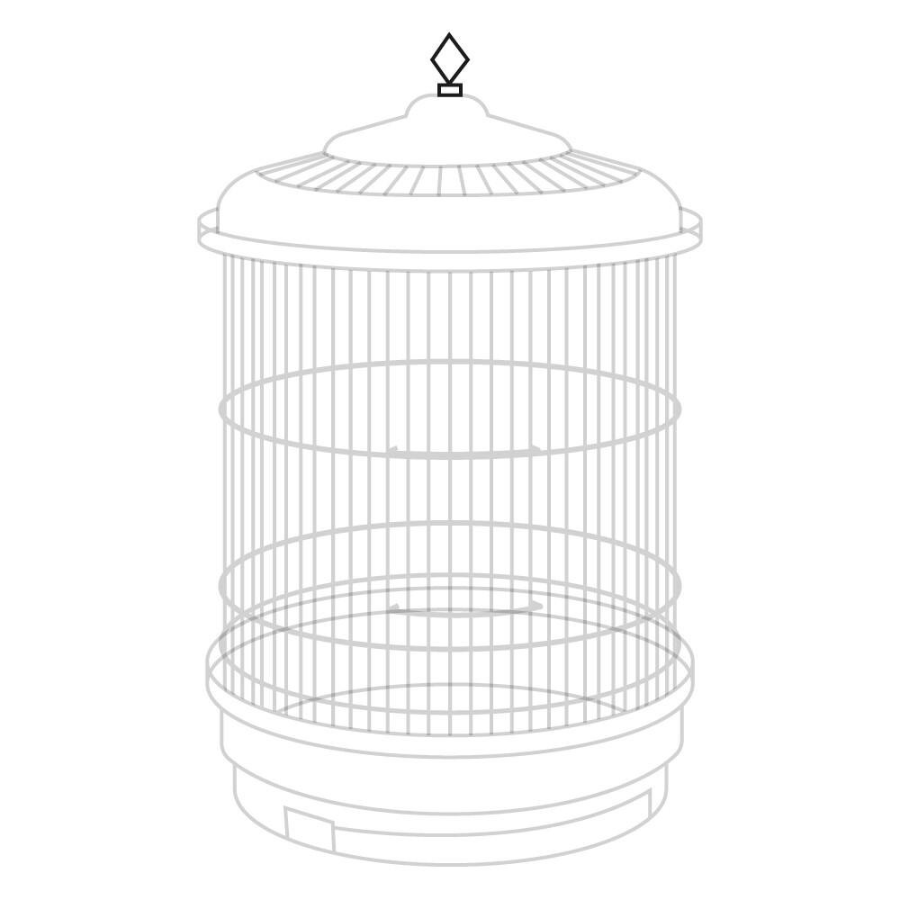 Hanging set for bird cages