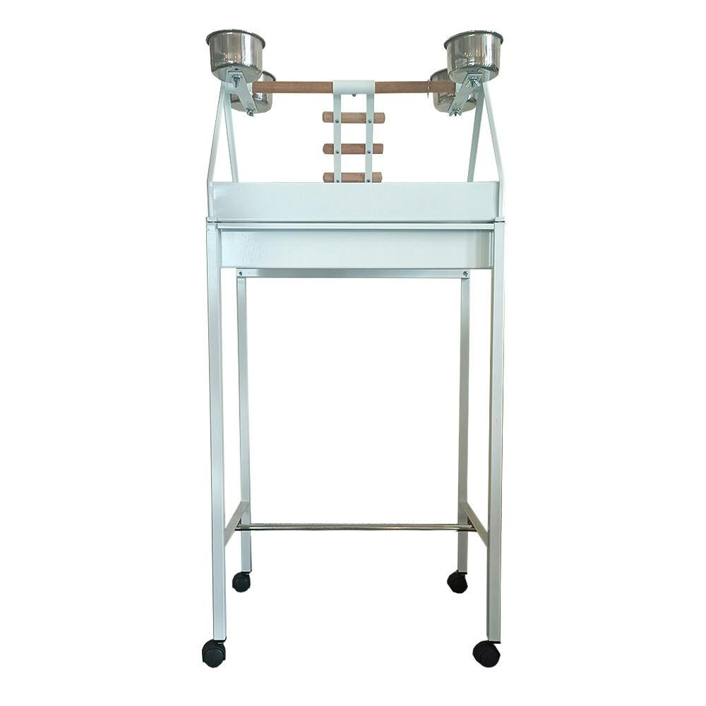 Stand with wheels for parrot perch
