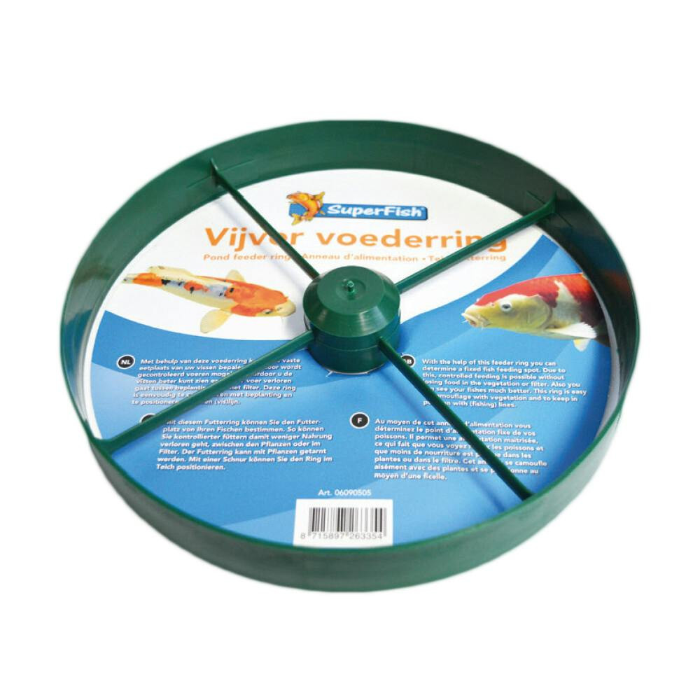 Aro flotante para alimentación de peces de estanque
