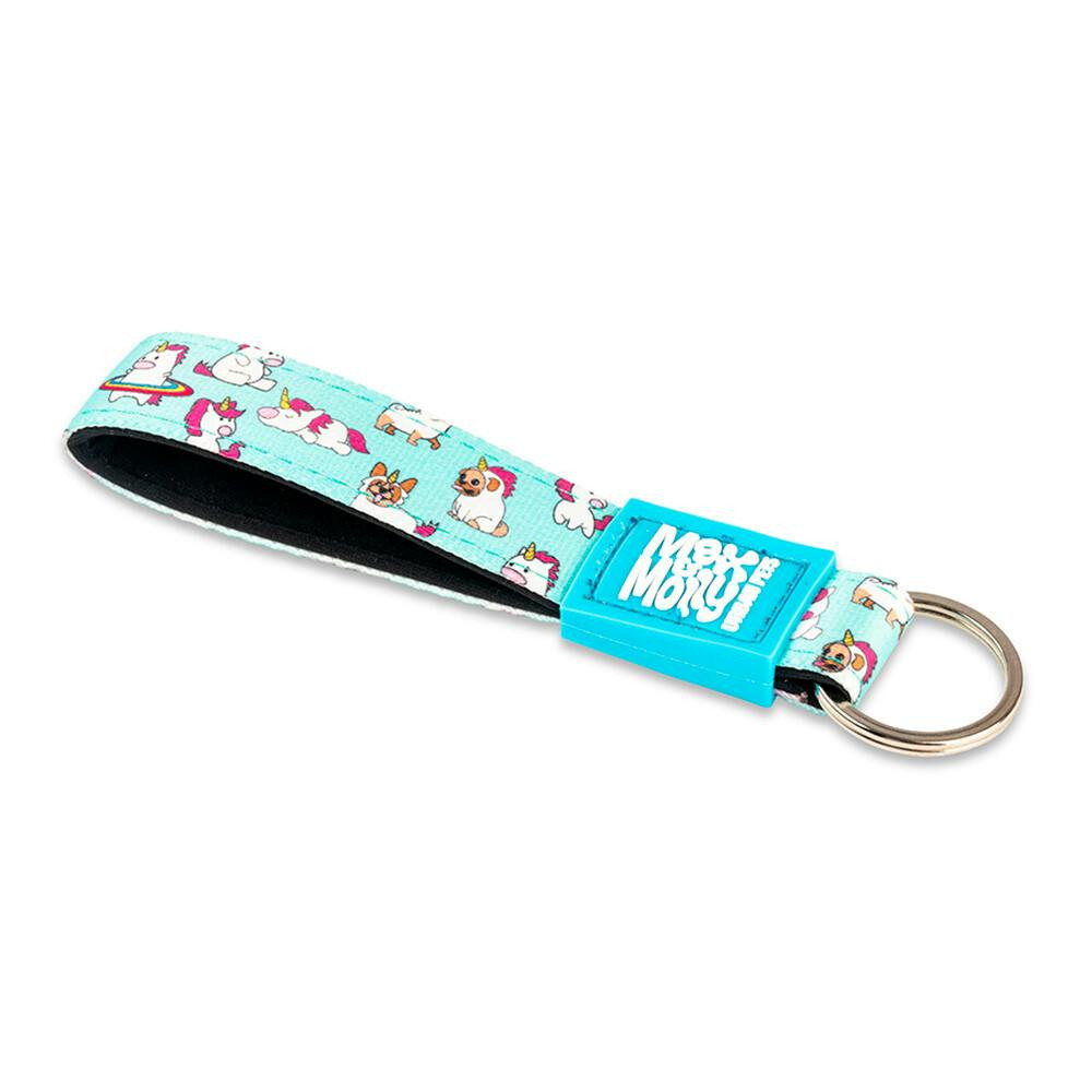 Llavero de neopreno con estampado de unicornio