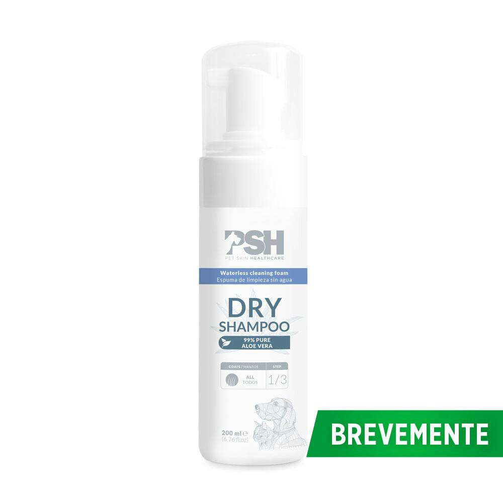 Champú espuma seca 200 ml para perros y gatos
