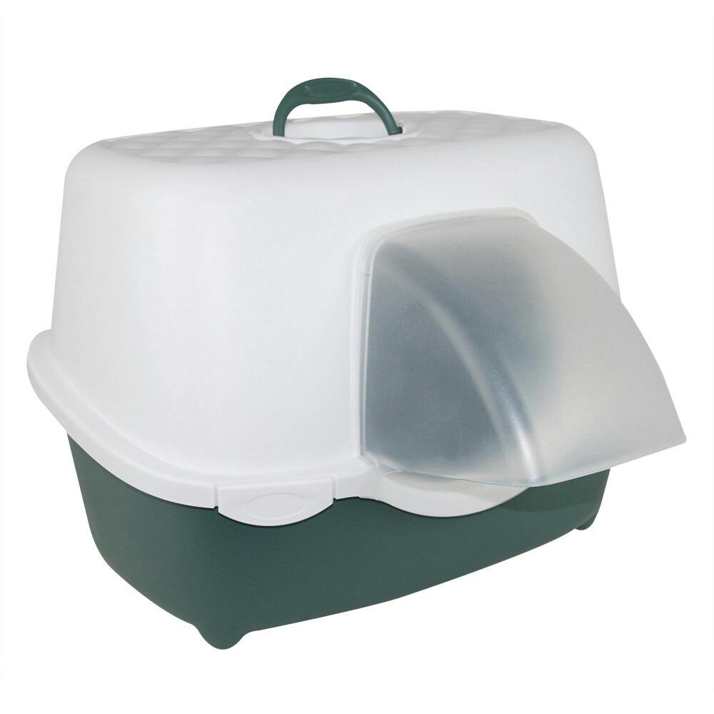 Toilette Tres Chic Outdoor para gatos con capota impermeable