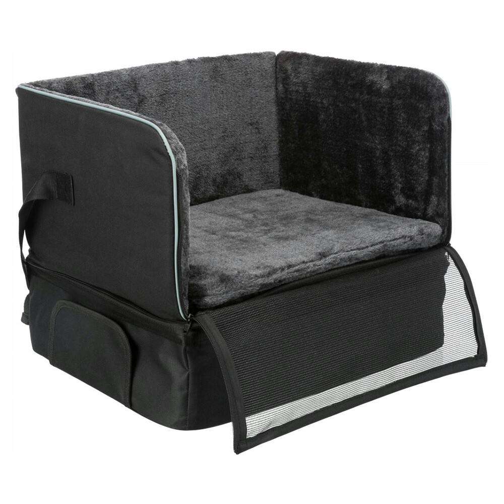 Transportín de nylon para asiento de coche para perros pequeños