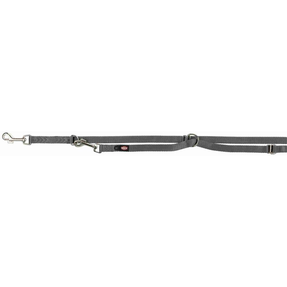 Adjustable premium leash 3 m with rings and ID ring