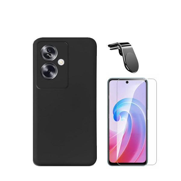 Kit de protección para Oppo A79 5G: vidrio templado funda y soporte magnético