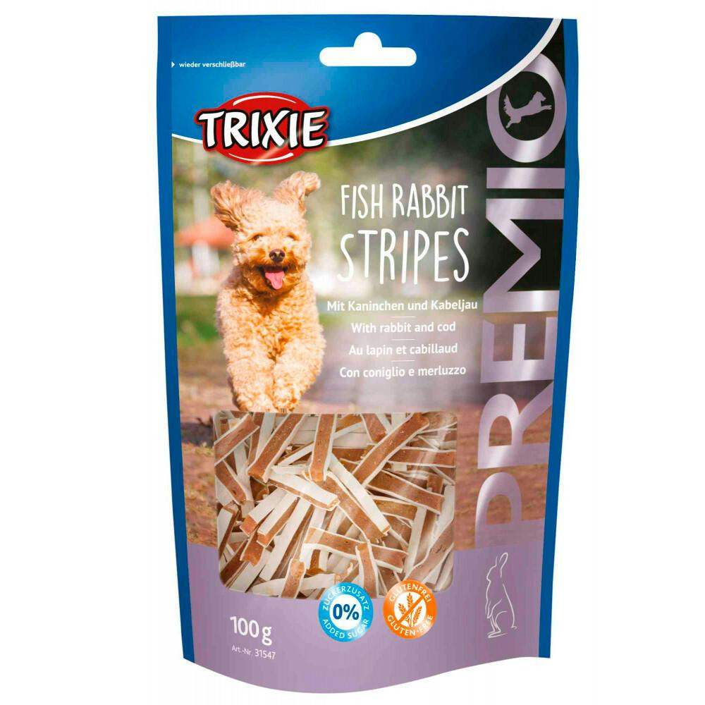 Premio Fish Rabbit Stripes snacks para perros