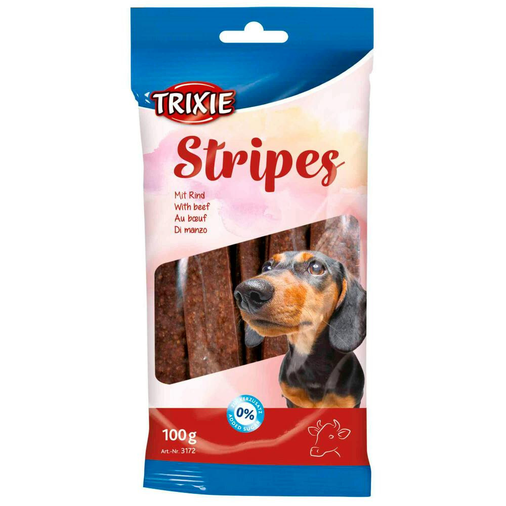 Stripes tiras blandas de carne de vaca para perros 100 g