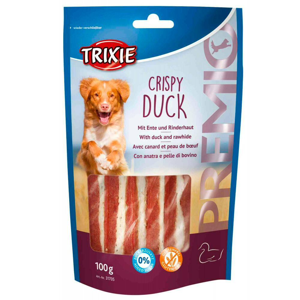 Snacks Crispy Duck de pato para perros 100 g