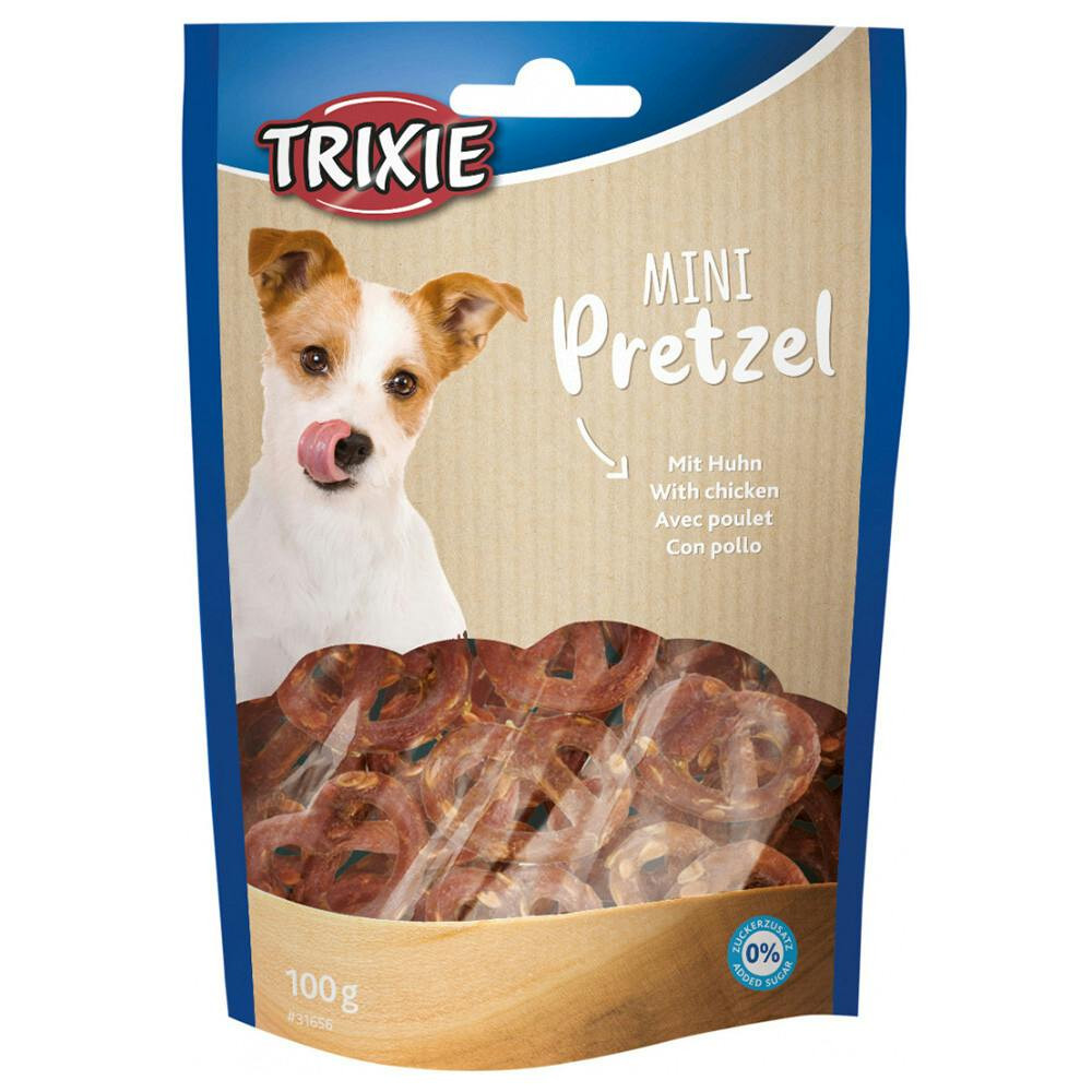 Mini Pretzels snack de pollo para perros