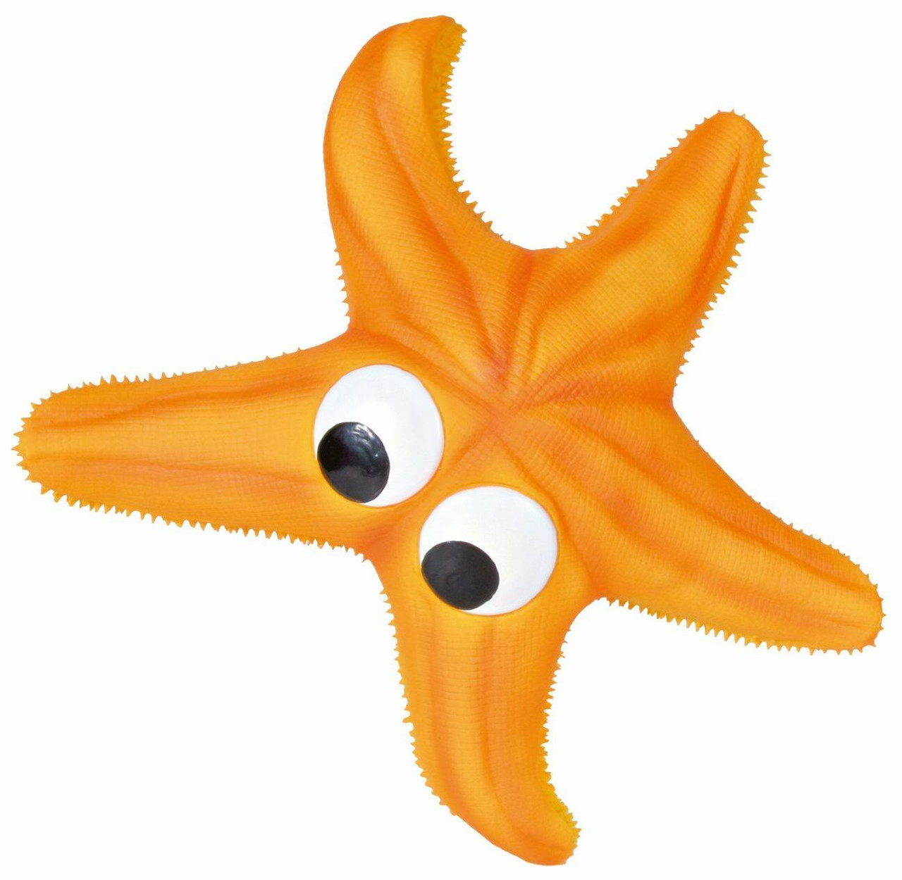 Juguete de estrella de mar de látex con chirrador