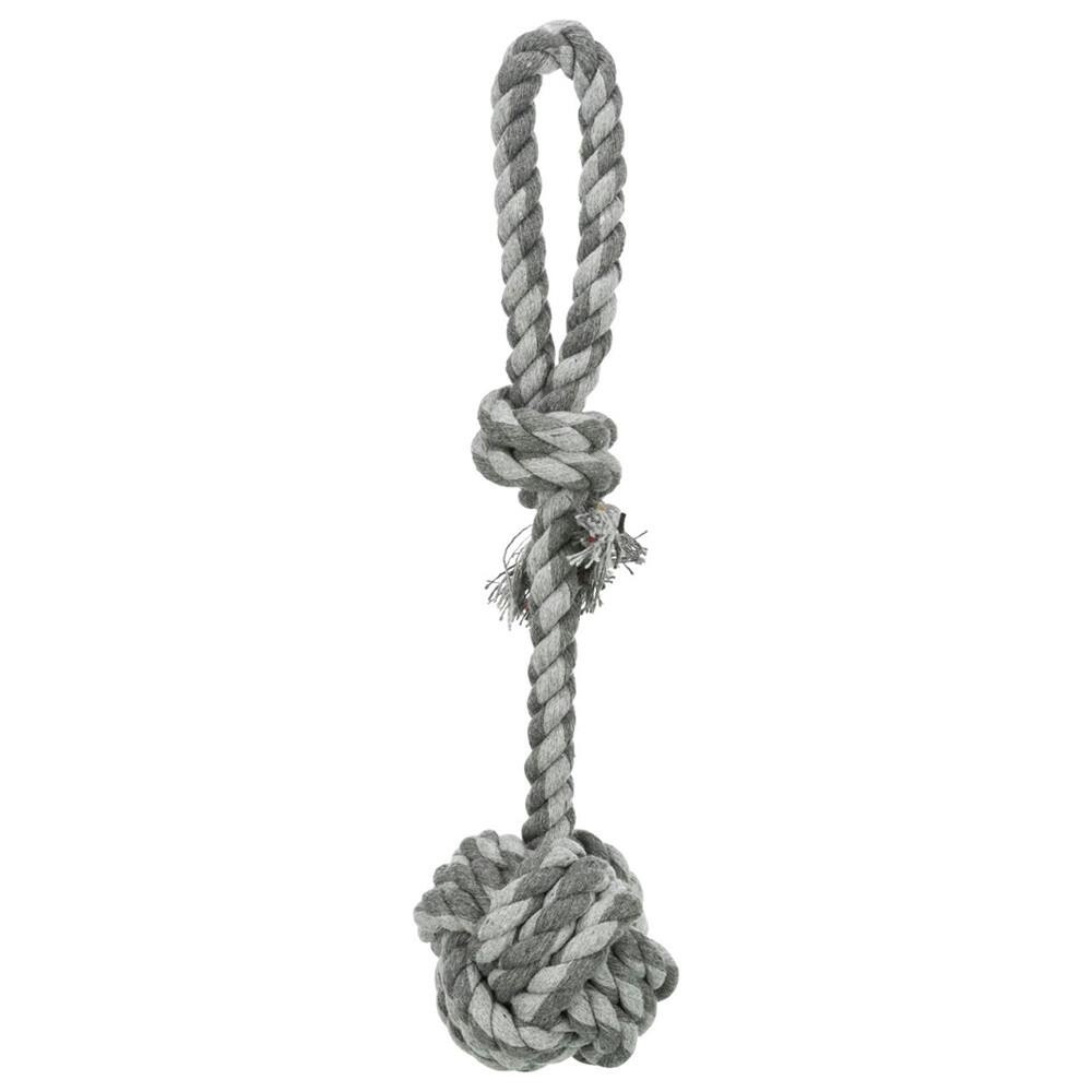 Rope toy with ball and handle for dogs Denta Fun