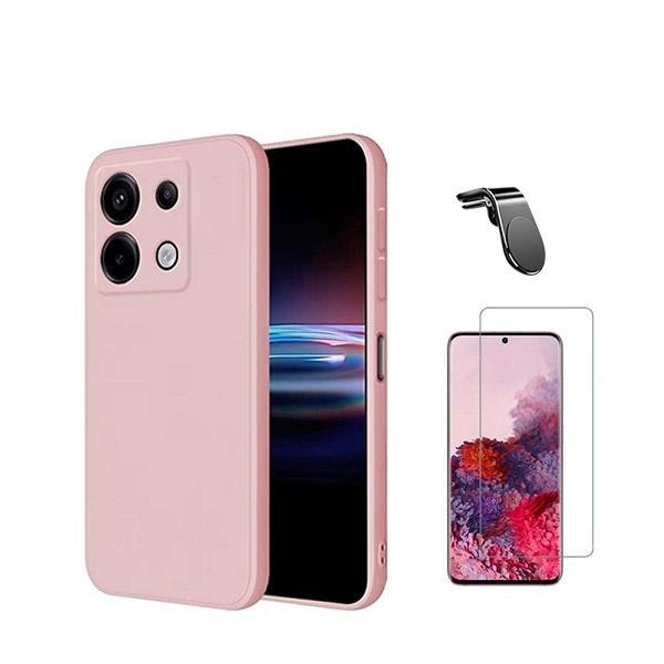 Kit de protección para Xiaomi Poco X6 5G: vidrio templado, funda y soporte magnético