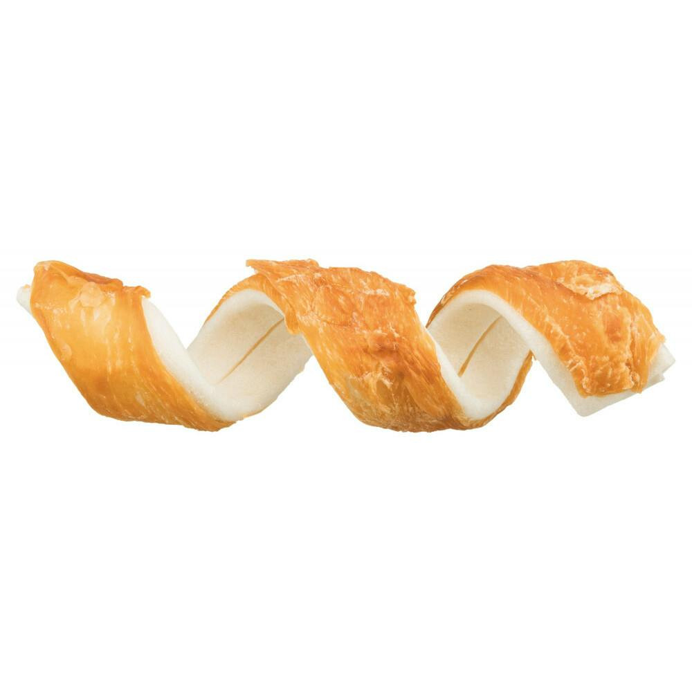 Chewing Curls snack dental con pechuga de pollo para perros 15 cm
