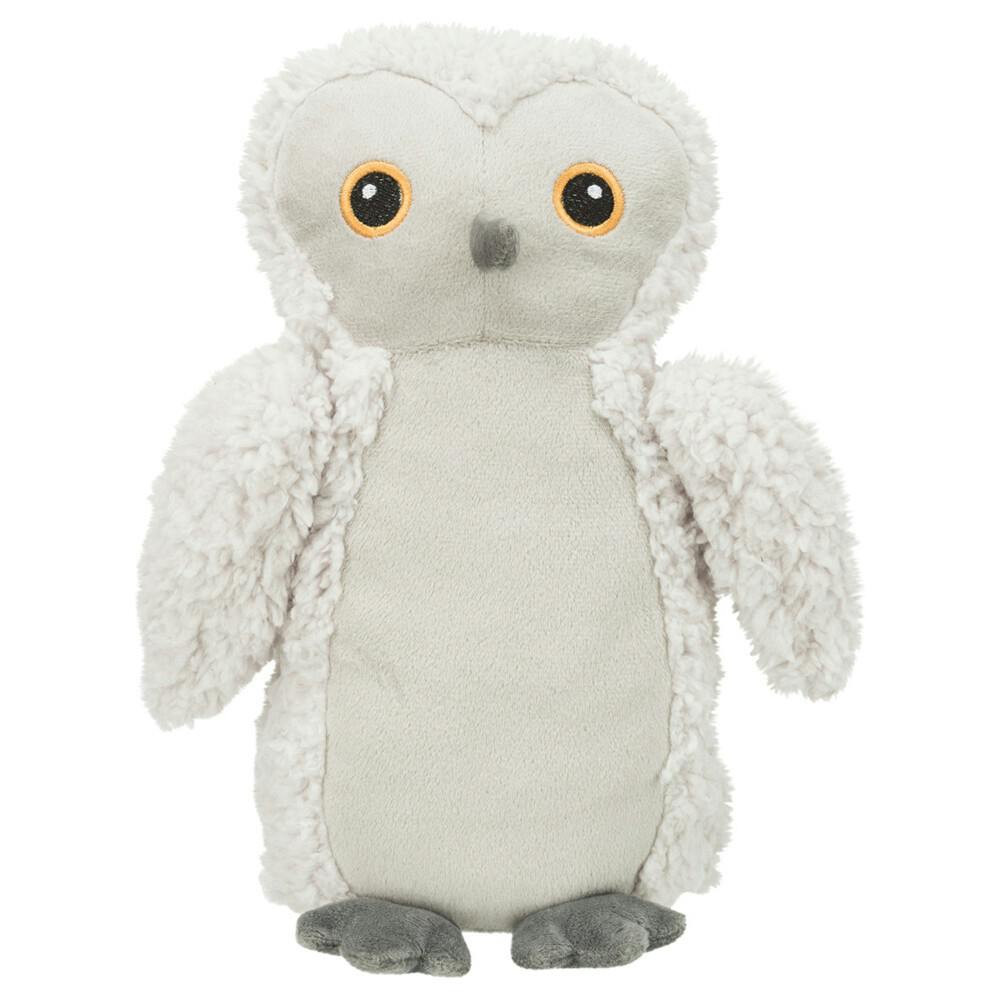 Peluche búho Emily ecológico con sonido 28 cm para perro