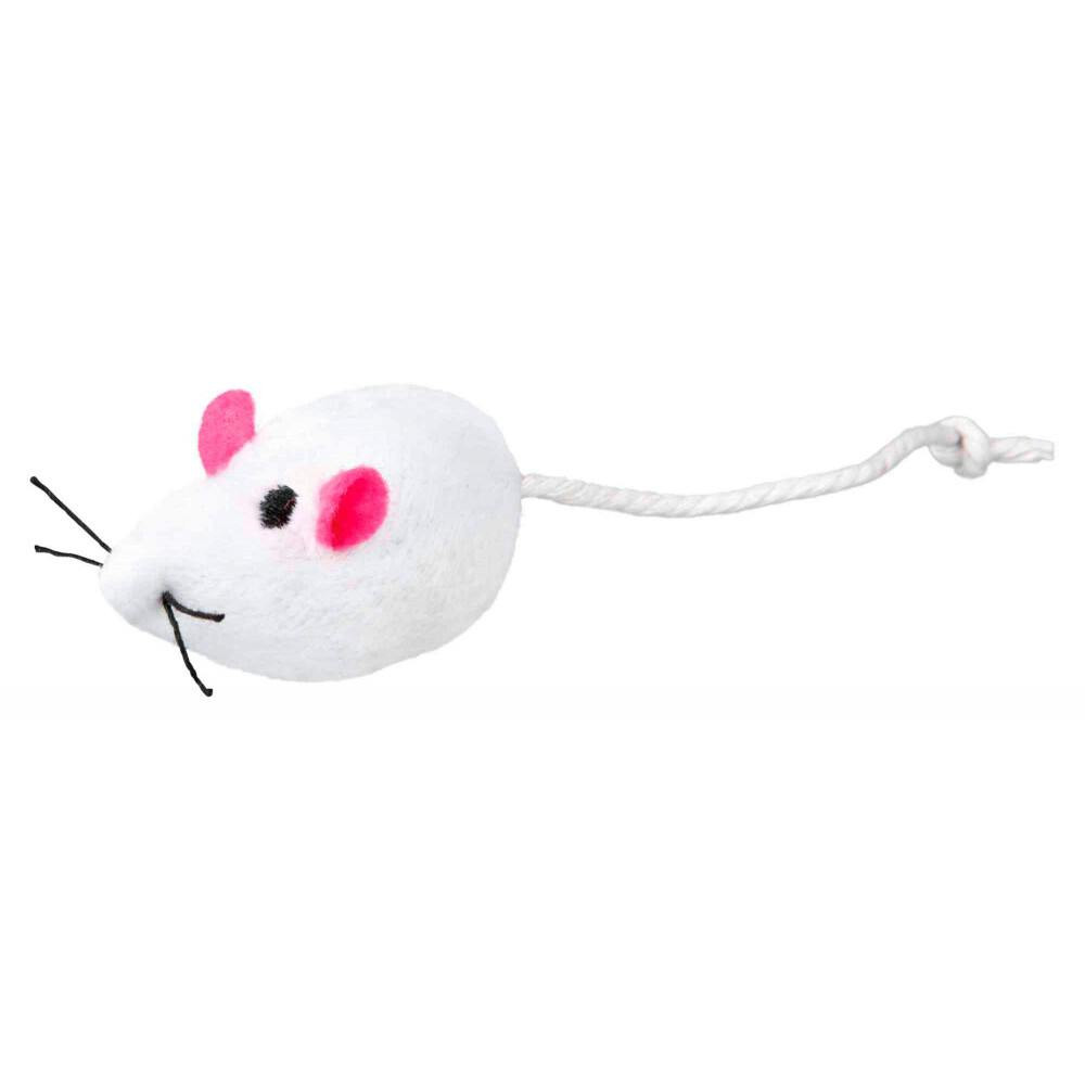 Ratones de peluche Trixie con cascabel para gatos