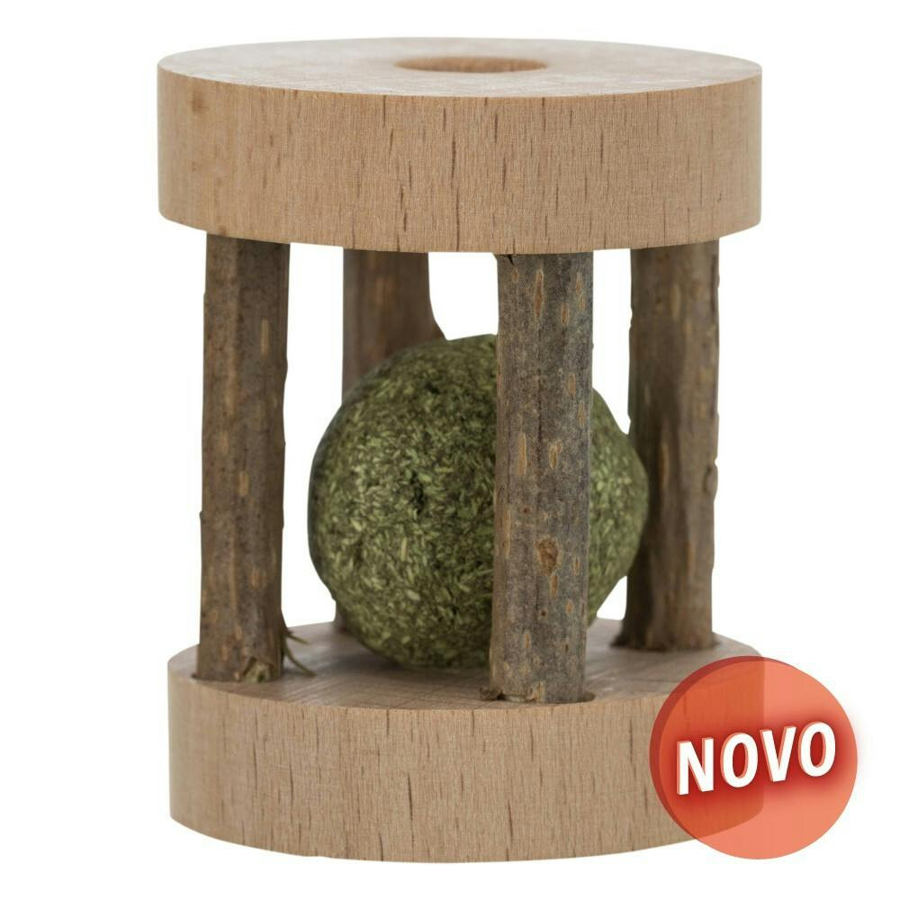 Rollo de matatabi con bola de menta para gato