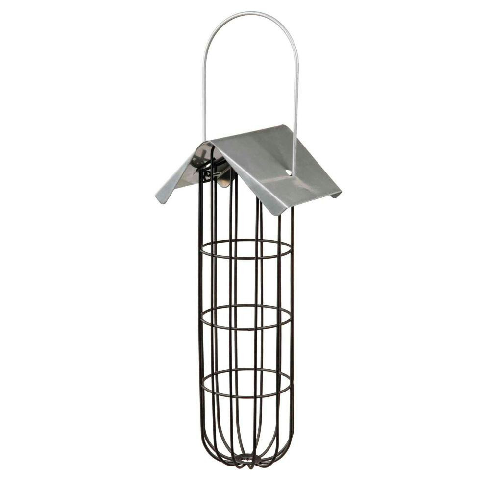 Soporte metálico para alimentos de invierno para aves