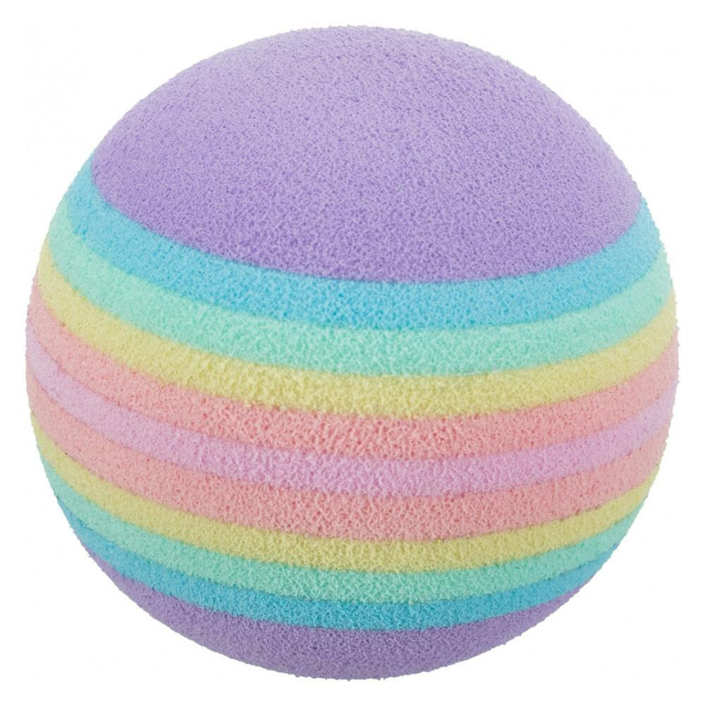 Bolas arcoíris de espuma para gatos - pack de 4