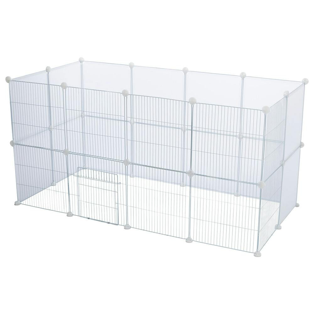 Modular indoor pen for rodents metal and plastic