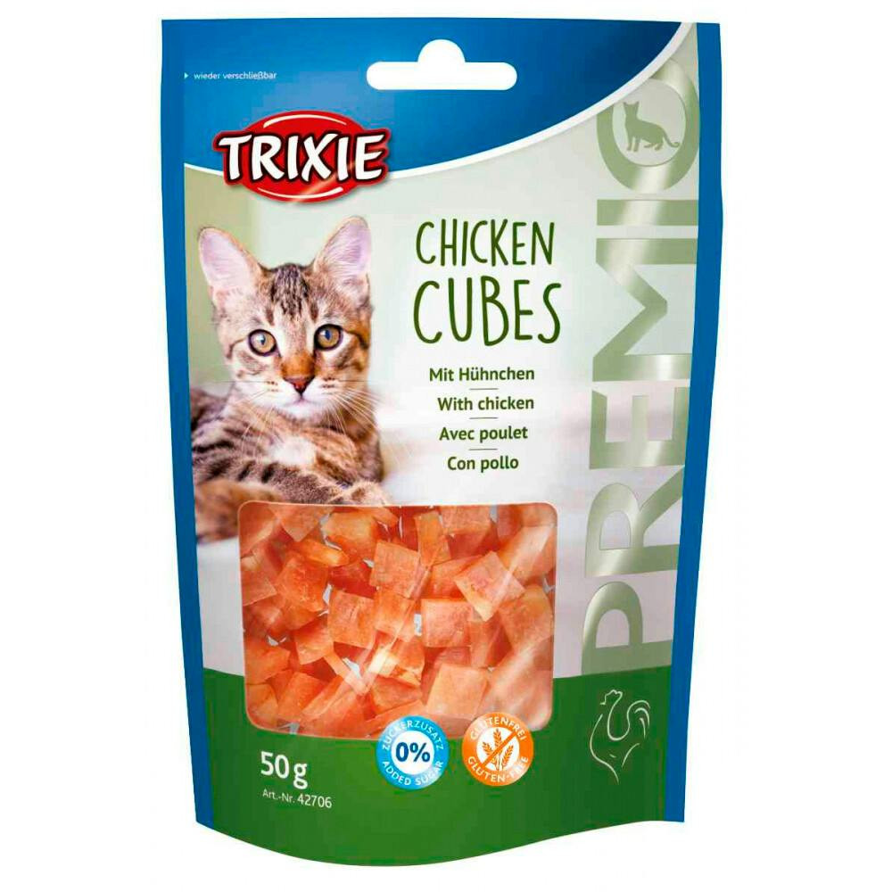 Premio Chicken Cubes chicken snack for cats - 50 g
