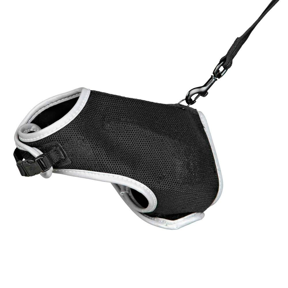 Arnés de nylon ajustable con correa para gatos