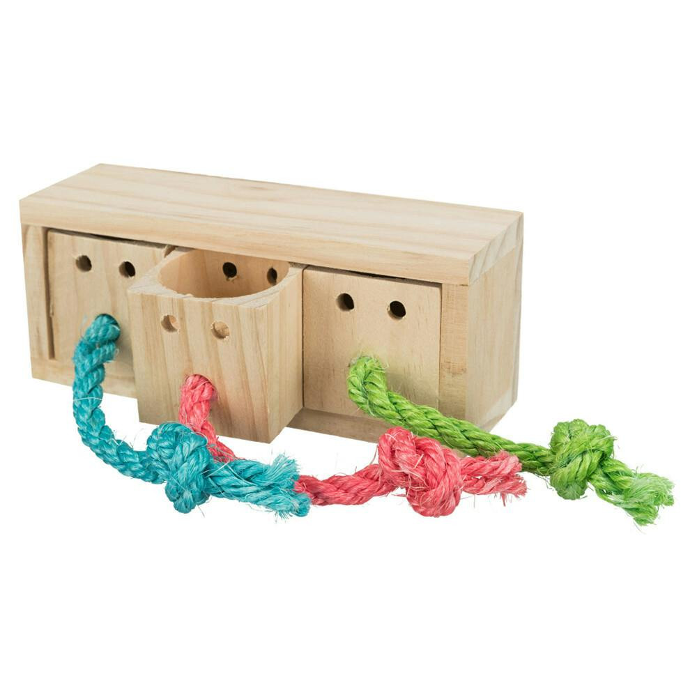 Cubo Snack de Madera para Roedores