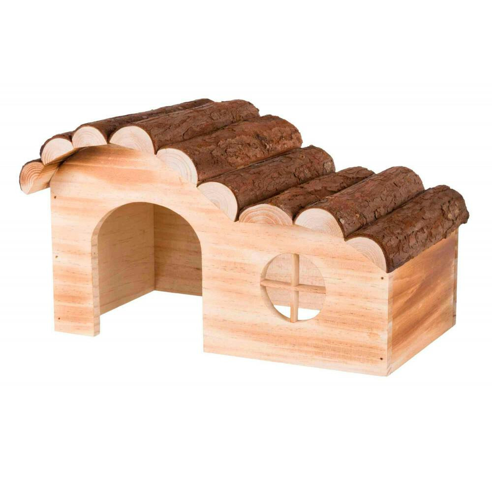 Casa Hanna en madera natural para roedores