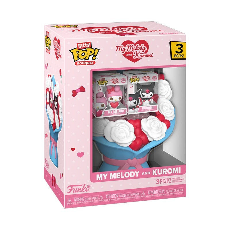 Bitty POP Bouquet Vinyl Figure 2-Pack My Melody & Kuromi (Valentine) 4 cm