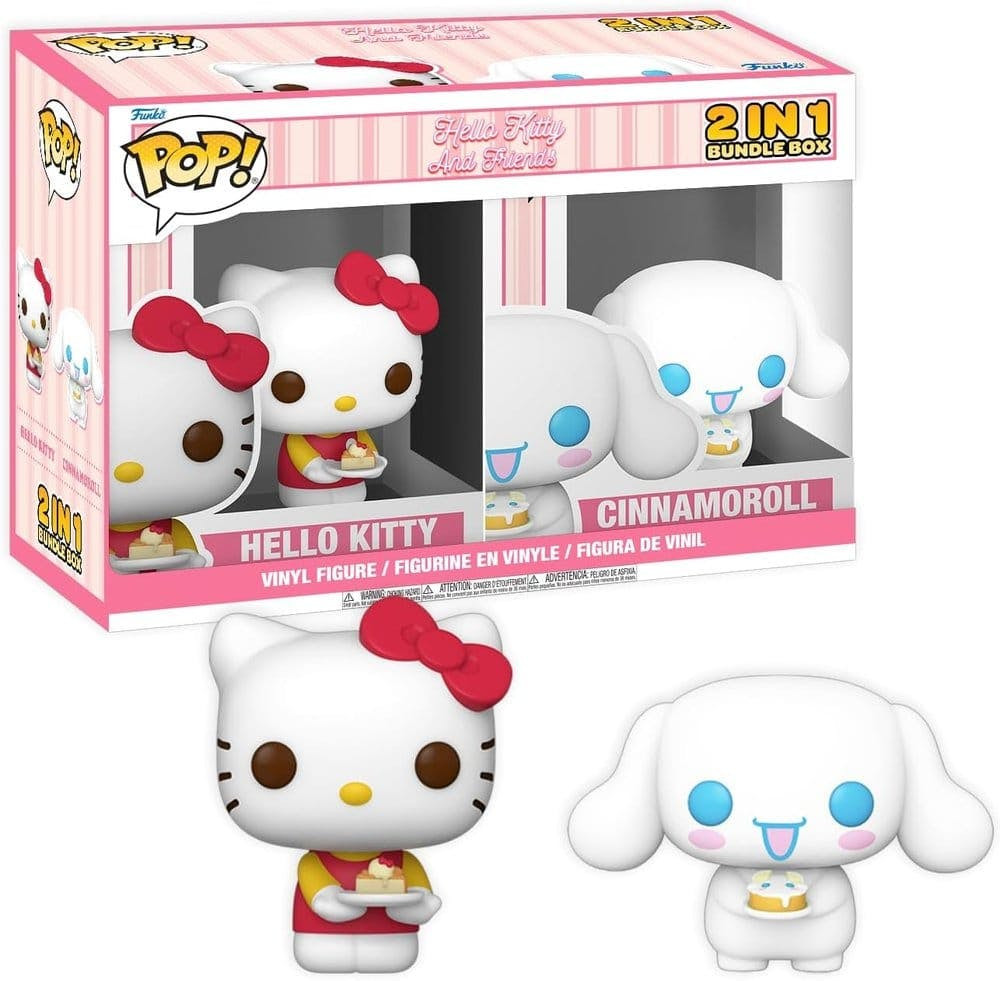 Funko POP Sanrio Hello Kitty y Cinnamoroll con Pastel Set Exclusivo
